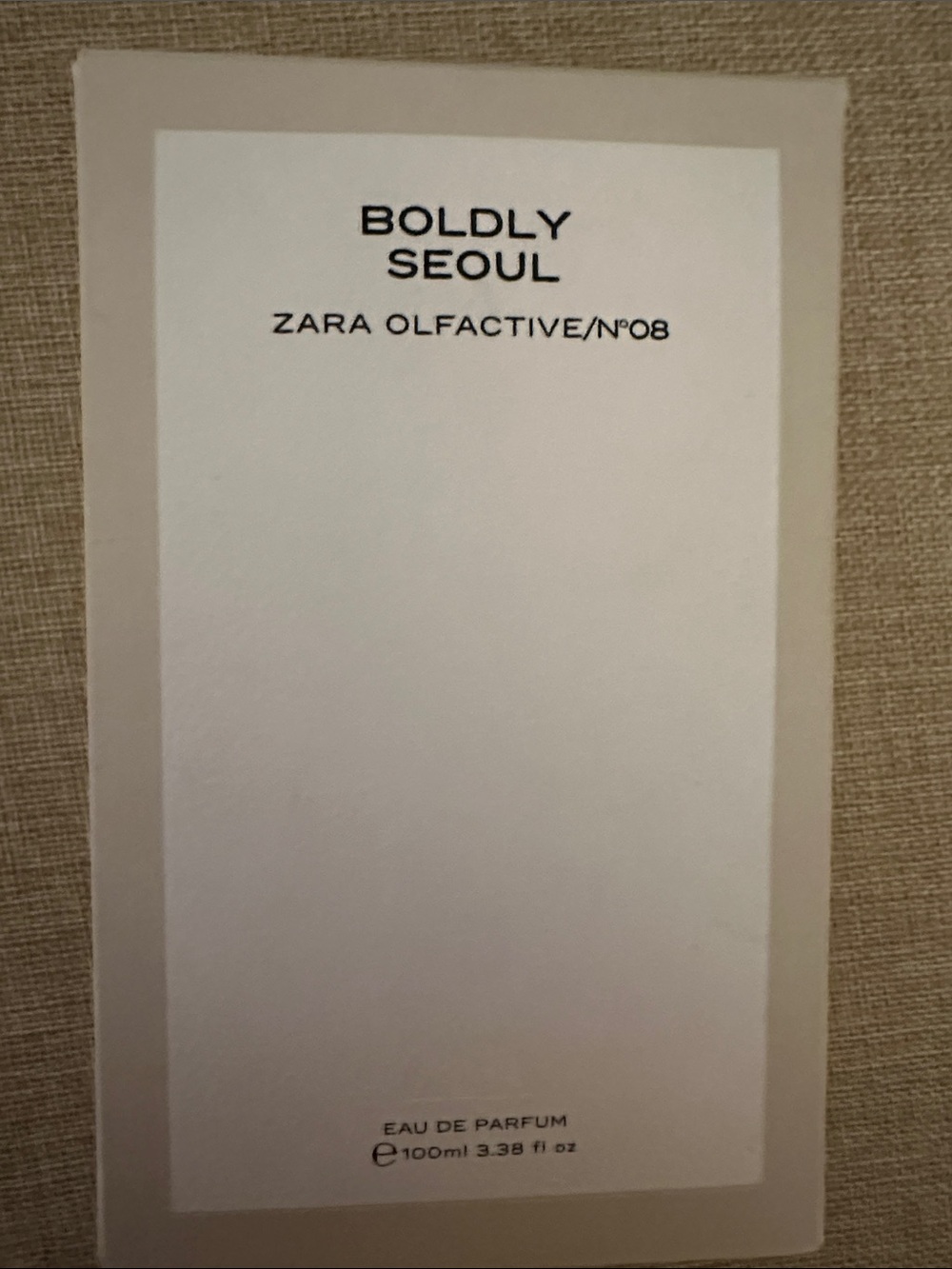 Zara Boldly Seoul eau de perfume